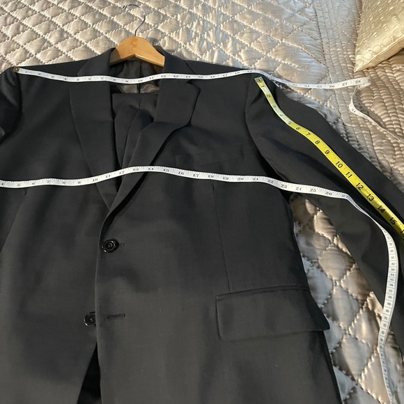 CORBIN Suit {46R} Super 120s Charcoal Gray WORN ONCE! - Picture 12 of 16